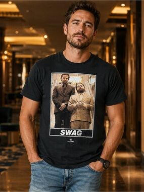 The Hangover Caesars SWAG Graphic T-Shirt Black Unisex M Movie Tee Las Vegas